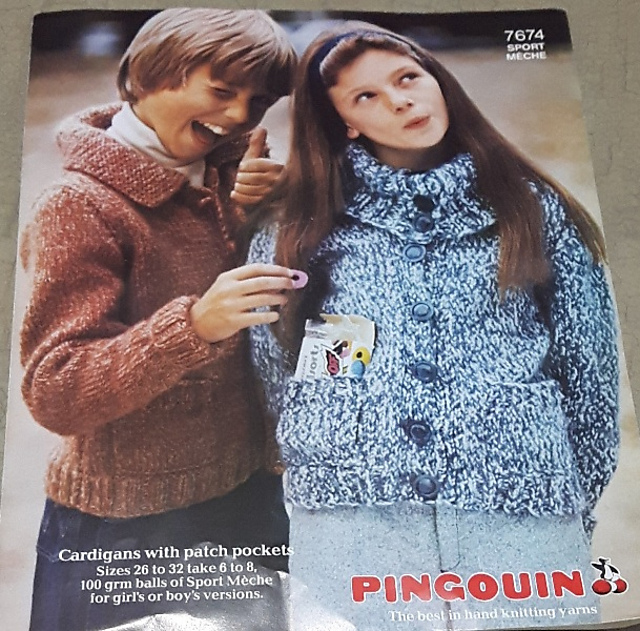 Cardigan with Patch Pockets 7674