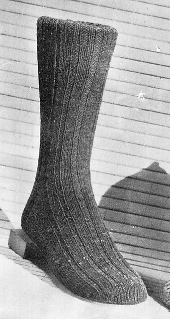 3 ply Ribbed Socks