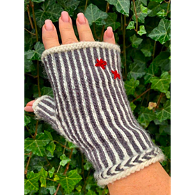 Striped Mitts / Torgvanten Randen