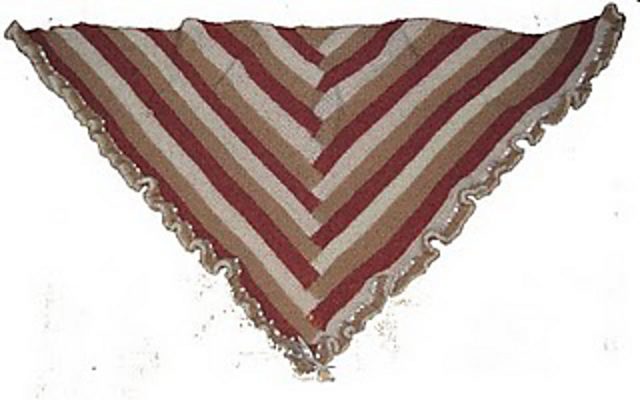 Log Cabin Triangle Shawl