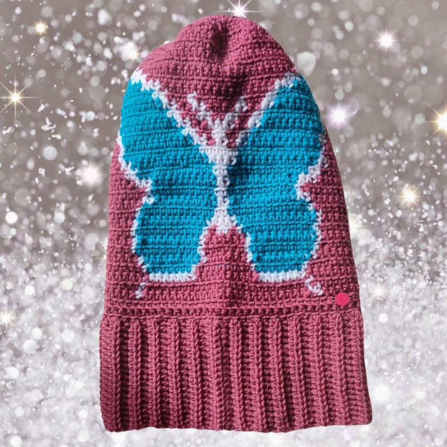 Crochet Modern Balaclava ButterFly