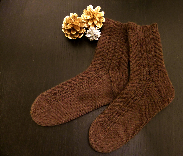 Pine Cone Socks