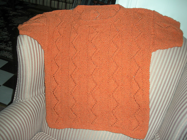 Zigzag Eyelet Pullover