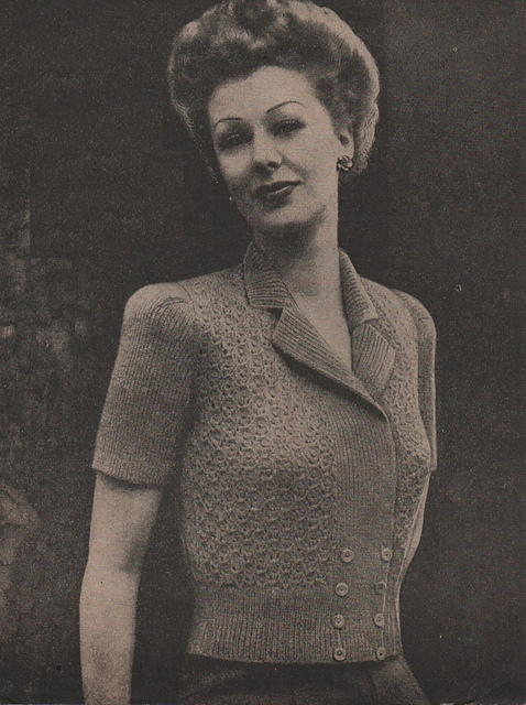 Lace pattern jumper