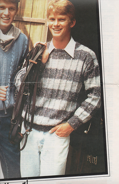 Pullover in striped rib 91.521