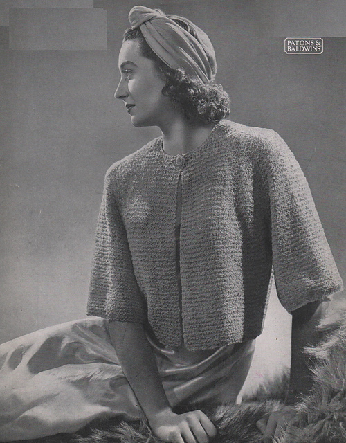 Lady's dressing jacket: Madge
