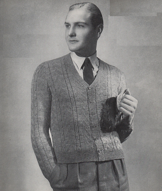 Man's cardigan