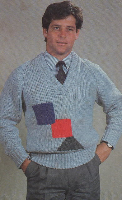 30. Mens Intarsia Jersey
