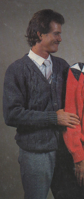 2. Mens Cable cardigan