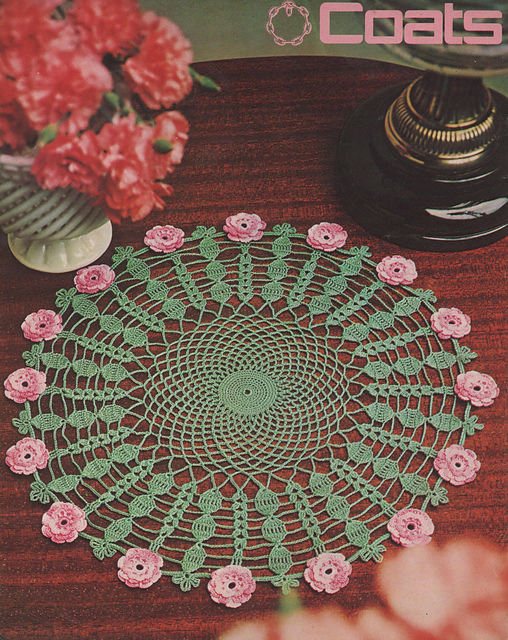 Pink Aster Doily #12-63