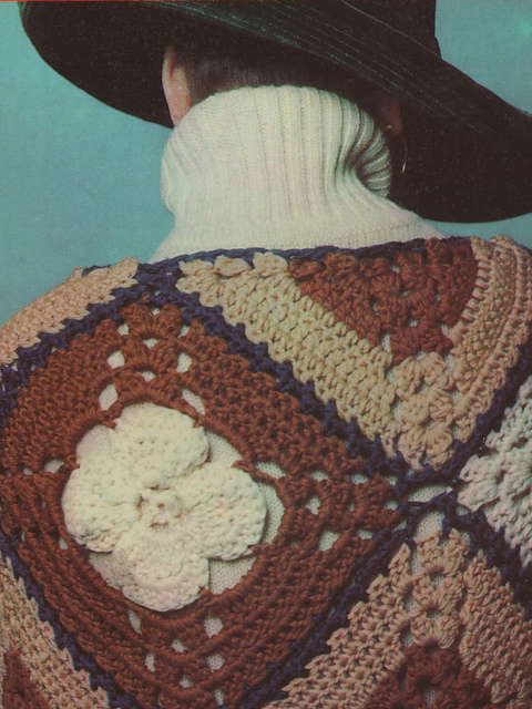 Giant motif shawl