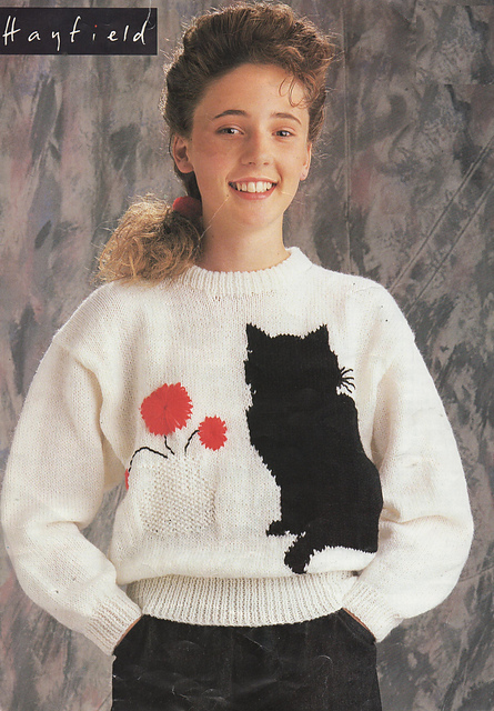 Black cat sweater