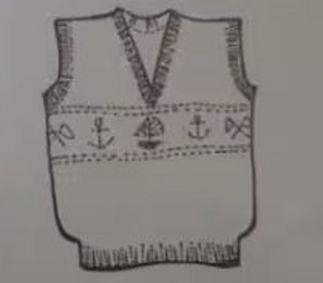Sleeveless v neck pullover 103