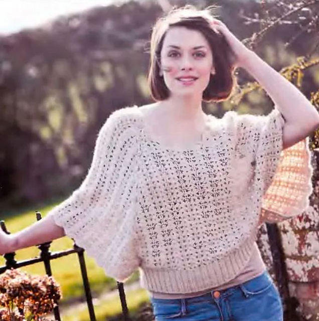 Ravelry: Button detail batwing pattern by hachette
