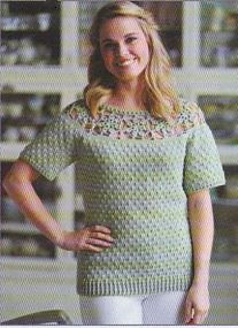 Ravelry: Retro yoke top pattern by hachette