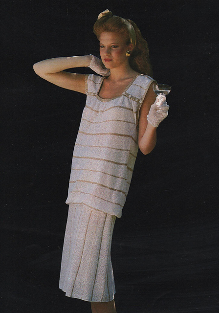 Dress in Gold & White