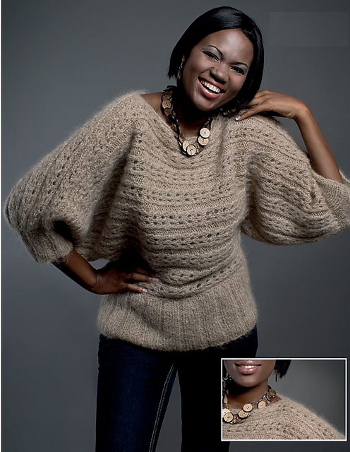 Easy Eyelet Pullover