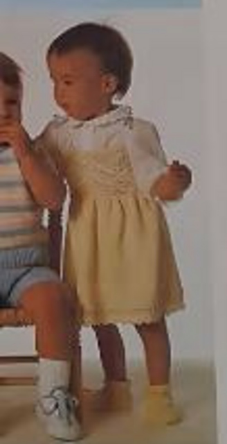 Baby dress: pastel yellow