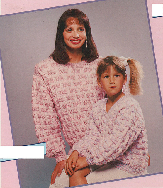 Cuddly Mother & Daughter sweaters