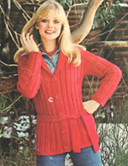 Lady's Raglan Cardigan in 5 sizes