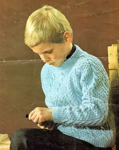 Boy's cable jersey