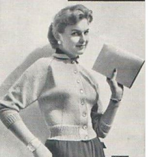 Raglan cardigan