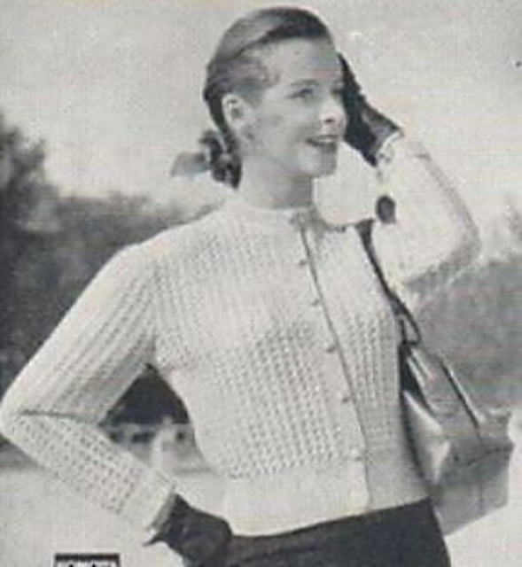 Crew neck cardigan
