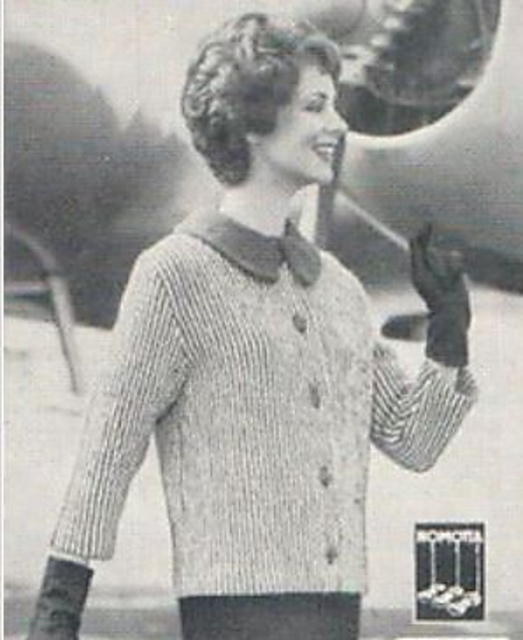 Sideways cardigan