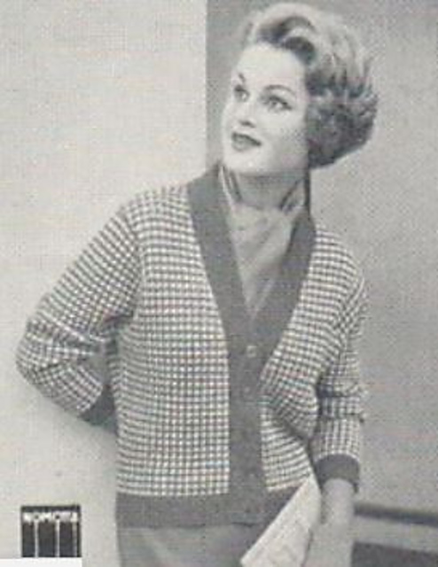 Two colour cardigan