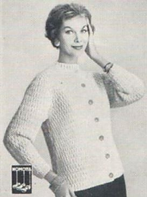Crew neck cardigan