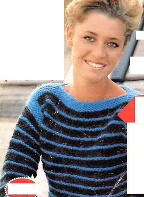 Drop stitch sweater