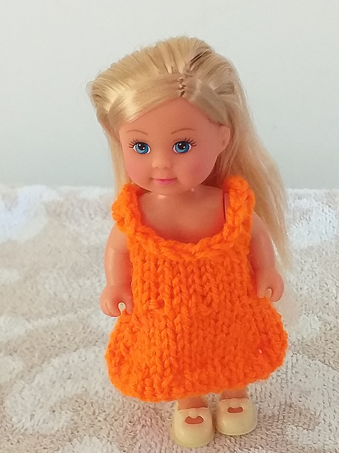 #0641 Orange dress