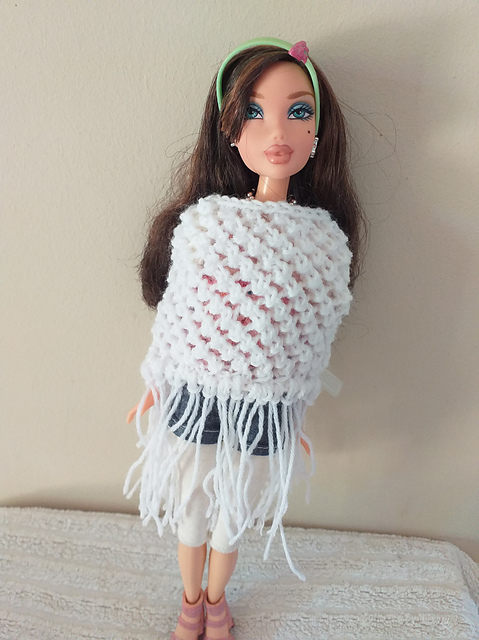#0314 White poncho