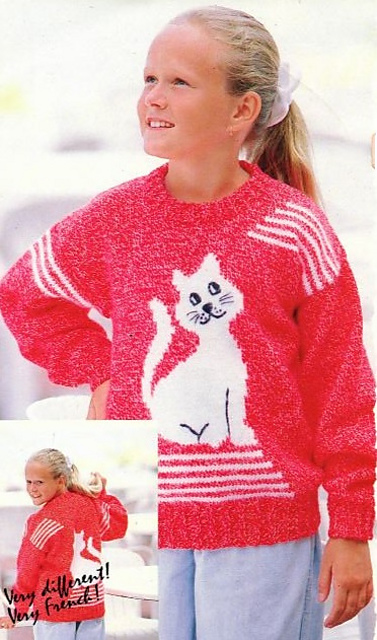 Kitty cat pullover