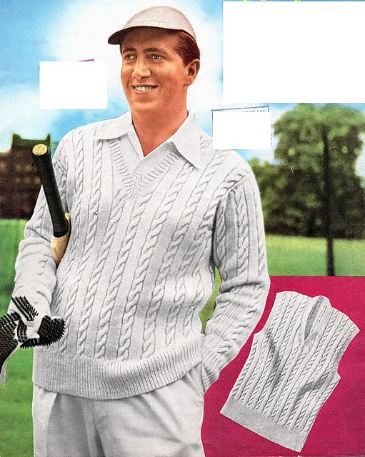 Man's Cricket Sweater