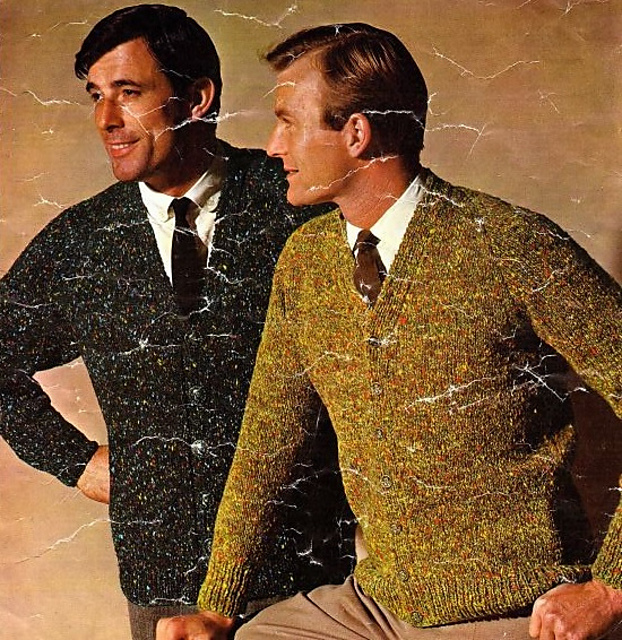 Classic Cardigan with Bracken's tweedy look