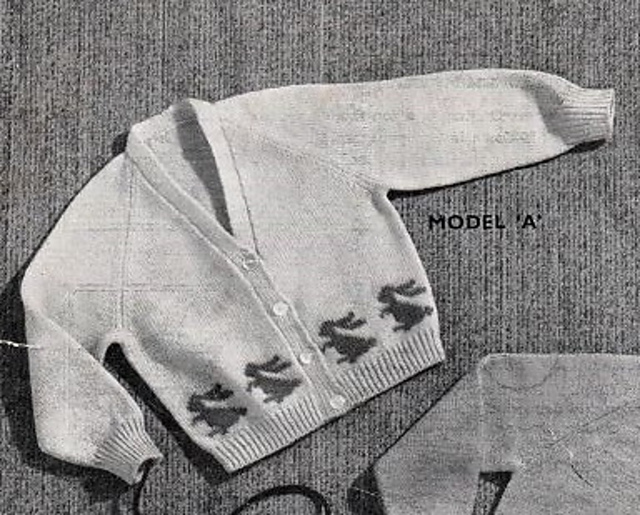 Model A Rabbit Cardigan