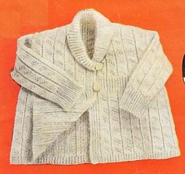 Coat in wide rib