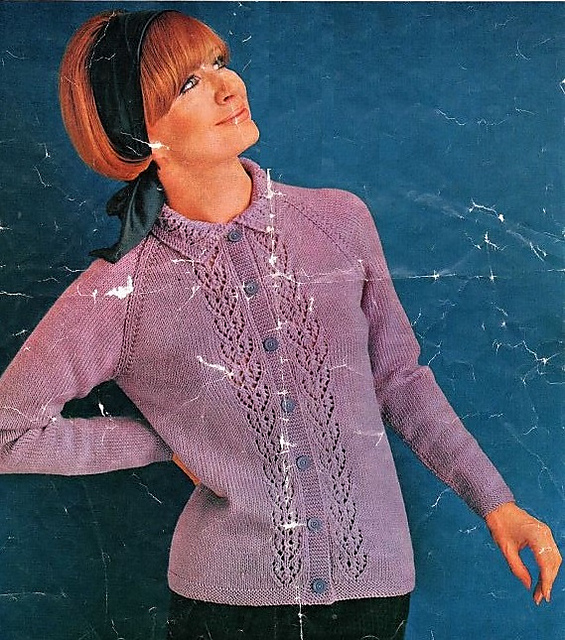 Lady's Jacket with Lacy Panel
