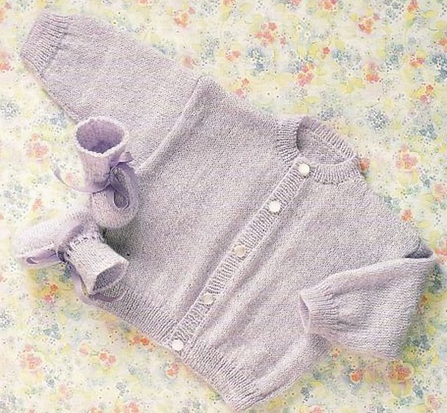 Cardigan and booties