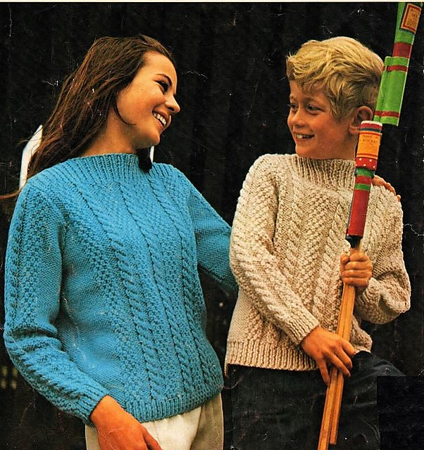 Brother and Sister Outdoor Sweaters