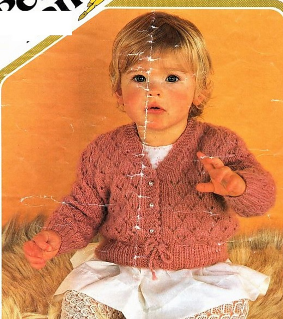 P392 Girl's V-Neck Cardigan
