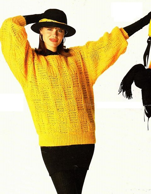 A lightening quick to knit sweater