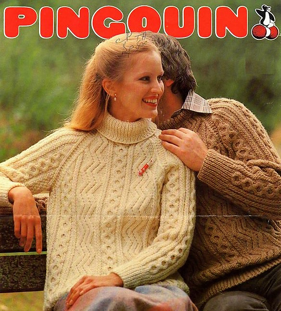 Classic raglan aran sweaters