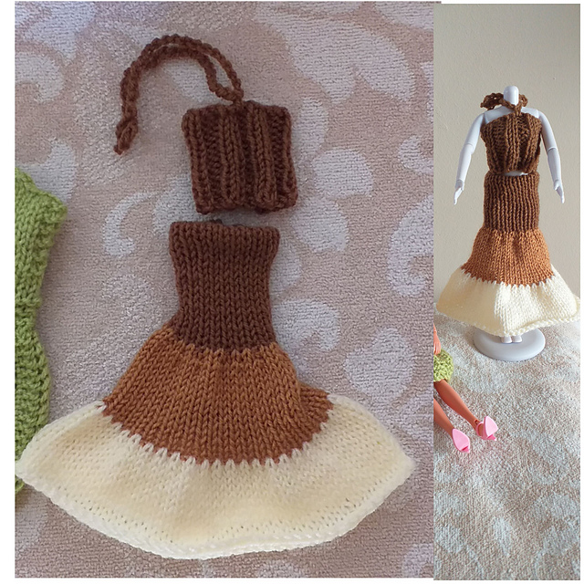 Ravelry: Driekleur rompie met halternekbloesie pattern by Nancy Kitshoff