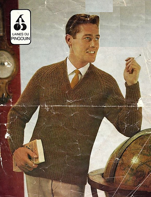 Man's V neck sweater