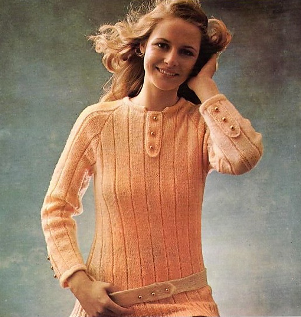 Lady's ribbed sweater