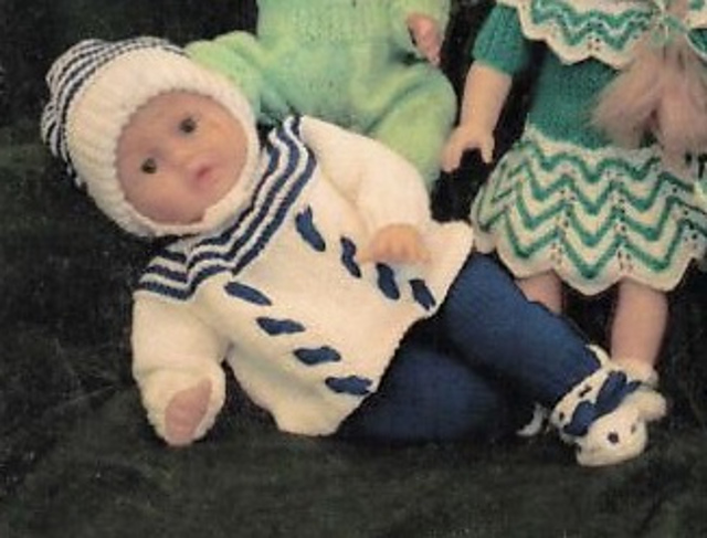 Pram set: Blue and white