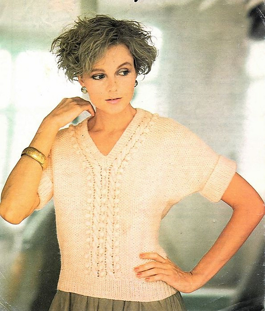 Short sleeved dolman sweater