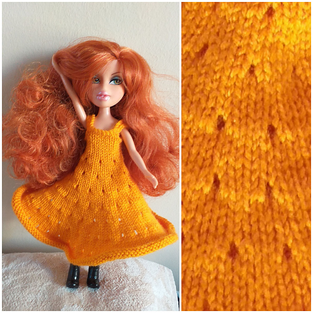 Bratz #B263 Orange dress
